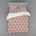 thumbnail image 2 of Ambesonne Vintage Bedding Set 3 Pcs, Swirled Leaves of Lotus, Twin XL, Salmon Dark Teal Dust, 2 of 3