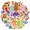 1A, variant on 35pcs-50pcs Animal Stickers Pack Cute Kids Stickers Wildlife Children Stickers for Phone Laptop Luggage