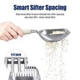 thumbnail image 6 of OAZOUF Cat Litter Scoop: Metal Kitty Litter Scoop with Reinforced Comfortable Handle, Double Mesh Design, Heavy Duty, Durable, Poop Sifting, for Litter Box, Grey (Oversized), 6 of 10