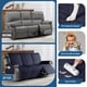 thumbnail image 5 of Funda de sofá reclinable TAOCOCO impermeable de 3 plazas azul oscuro, 5 of 7