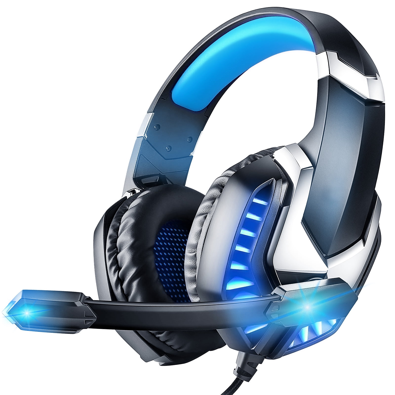 Gaming Headset, PC Gaming Headphone with Microphone for PC, PS5 