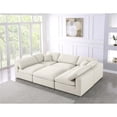 thumbnail image 2 of Trent Home Contemporary Cream Durable Linen Fabric Cloud Modular Sectional, 2 of 3