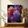 thumbnail image 6 of Vibrant Floral Textured Canvas Print Wall Art for Living Room Bedroom Dining Room Office Kitchen Hallway Entryway Bathroom, 6 of 8