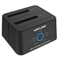 thumbnail image 4 of Wavlink USB 3.0 to SATA (5Gbps) Dual-Bay Hard Drive Docking Station For 2.5 inch/3.5 Inch HDD,SSD Support Offline Clone / Backup /UASP Functions [8TBx2 ]-Black, 4 of 10