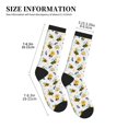 thumbnail image 2 of Crew Socks for Women Men, Bees And Rainbows  Moisture Running Athletic Football Striped Socks Cushion Tube Socks, 2 of 7