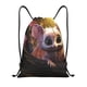 thumbnail image 1 of Fotbe Adorable Fluffy Bat Bolsa Mochila con Cordón Estampada, Bolsa de Gimnasio Deportiva, Bolsa Cinch, Bolsa con Cordón para Hombres y Mujeres-Medium, 1 of 6