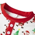 thumbnail image 6 of Christmas Family Pajamas Matching Set Santa Claus Tree Print Top Pant Sleepwear, 6 of 7