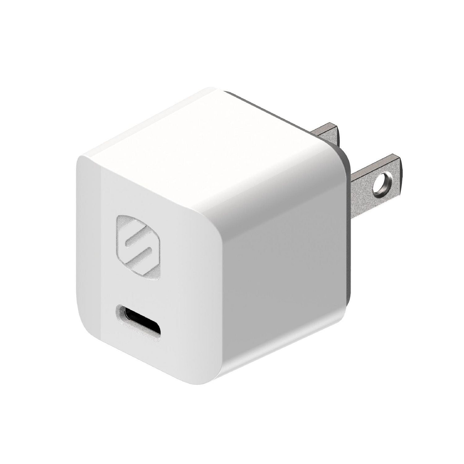 Scosche HPDC20WT-SP PowerVolt 20W Mini Cube USB-C Fast Charger – White