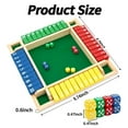 thumbnail image 3 of The Box Dice Game,2-4 Player Family Wooden Board Table Math Games for Adults , 8 Dices Classics Games, 3 of 6