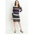 thumbnail image 5 of Striped 3/4 Sleeve Maternity Nursing Bodycon Dress, 5 of 5