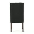 thumbnail image 6 of Noble House Cordella Indoor Contemporary Fabric Dining Chairs, Set of 2, Dark Charcoal, 6 of 6