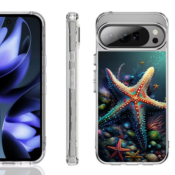 For Google Pixel 10 / 10 Pro Shockproof Phone Case, by OneToughShield - Starfish