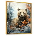 thumbnail image 2 of Designart "Surreal Grizzly Bear Fantasy World" Animals Bear Floater Framed Canvas Prints, 2 of 5