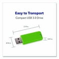 thumbnail image 4 of PinStripe USB 3.0 Flash Drive, 32 GB, Assorted Colors, 5/Pack | Bundle of 2, 4 of 6