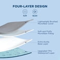 thumbnail image 2 of Protector de colchón impermeable Bedsure acolchado Queen Grey, 2 of 7