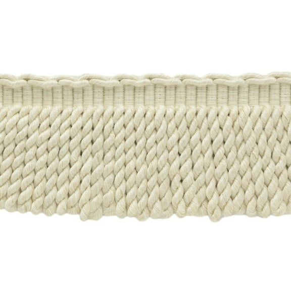 3" (7.5cm) Empress Collection Fancy Vintage Bullion Fringe Trim with Woven Header # BFEMP3,, Cream Ivory #W13 (White Ivory, Cream Ivory, Off White) Sold By The Yard (36"/3 ft/0.9m)