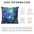 thumbnail image 5 of Autua Mushrooms Butterflies Full Moon Decorative Throw Pillow Cover for Home Couch Living Room Bed Sofa, Square 1PC 22x22in, 5 of 5