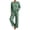 Green, variant on 2 Piece Workout Sets for Women Solid Color Plus Size Crew Neck Long Sleeve Tops Elastic Waist Joggers Casual Tracksuit Lounge Set with Pockets Outfit Workout Set