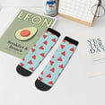 thumbnail image 7 of Pofeuu Watermelon Print 30cm Socks, Adult Running Hiking Socks for Youth and Adult, 7 of 7