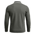 thumbnail image 5 of Men's Polo Shirts Zip Long Sleeve Classic T-Shirts Casual Golf Shirts Stylish Collared Tee, L, 5 of 7