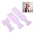 thumbnail image 3 of 3pcs Highlighting Board Balayage Board with Teeth Hair Dye Sectioning Paddle Set Hairdressing Tool for Coloring (Purple), 3 of 5