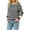 Black, variant on Fesfesfes Women Sweaters Fall And Winter Knit Tops Stripe Print Crewneck Pullover Sweater