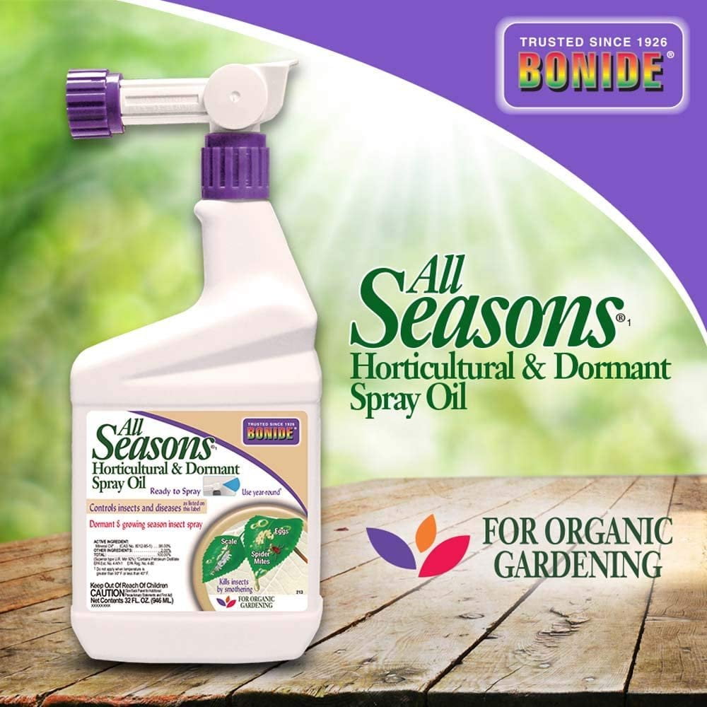 Bonide All Seasons Horticultural and Dormant Spray Oil - Ready to Spray Insecticide - 32 oz