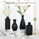 thumbnail image 4 of Set de jarrones de cristal TBWIND, 12 unidades, para flores, color negro, 4 of 6