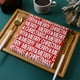 thumbnail image 4 of Servilletas de papel navideñas | Diseño de letras verdes | Servilletas desechables navideñas de 16,5 cm | Pulpa gruesa de grado alimenticio | Vajilla ecológica para fiestas | Fiestas, reuniones, 4 of 6