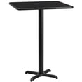 thumbnail image 1 of Bowery Hill 30" Square Restaurant Bar Table in Black, 1 of 2