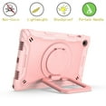 thumbnail image 4 of Dteck Case For Samsung Tab A8 10.5 inch X200/X205/X207,Shockproof Rubber Hybrid PC Hard Case with Shoulder Strap Handle Kickstand Kids Friendly Cover for Galaxy Tab A8 10.5" X200 X205 X207,Rosegold, 4 of 8