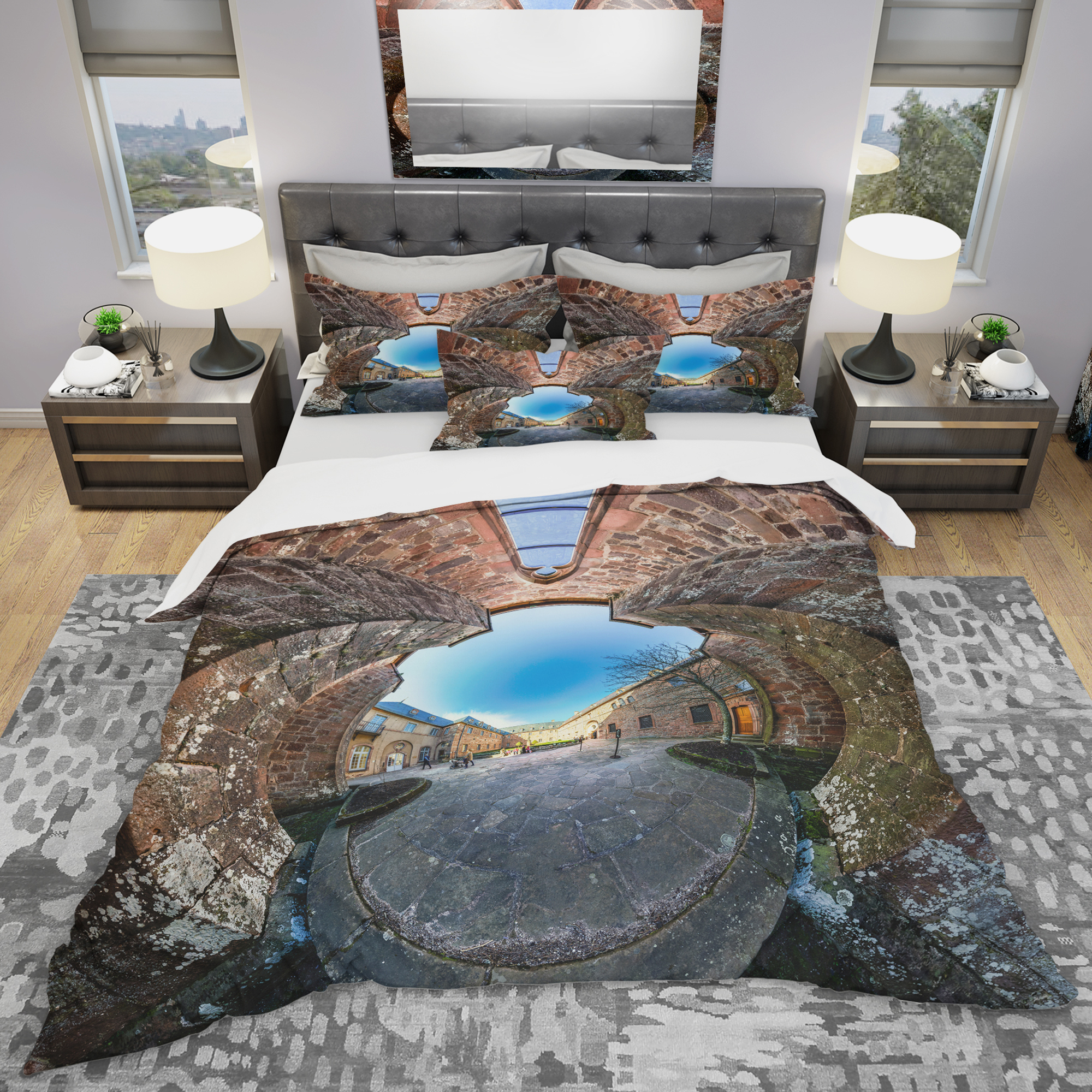 Designart 'Mont Sainte Odile Little Planet' Modern & Contemporary Duvet Cover Set