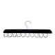 thumbnail image 4 of Colgador de para armario, colgador de camiseta sin mangas, organizadores de madera y almacenamiento para dormitorio y apartamento para Gancho negro 20, 4 of 9