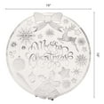 thumbnail image 6 of Placemats Set of 6 Woven/Vinyl Placemats, Washable Kitchen Table Mat, Seasonal Holiday Christmas Place Mats for Party Dining Table Silver 15inch, 6 of 6