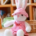 thumbnail image 4 of 2021 Plush Stuffed Animal Easter Bunny Toy, Cute Rabbit Plush Doll, Anime Kawaii Bunny Plush Soft Pillow Backrest Waist Cushion, Creative Home Ornament Easter Decor, Holiday Birthday Gifts (#F 01), 4 of 8