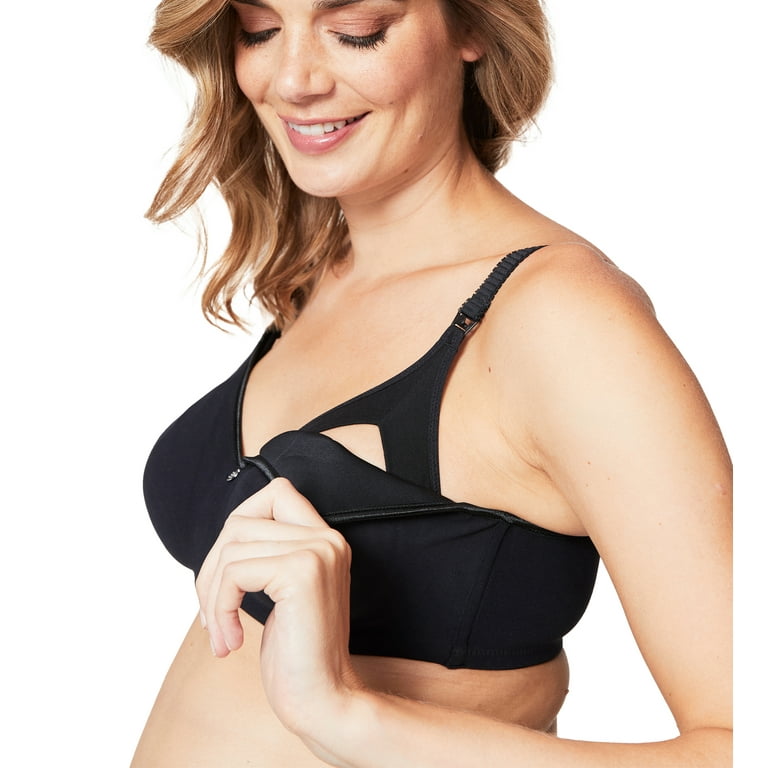 Cake Maternity Croissant Soft Wire Nursing Bra for Breastfeeding, Full Cup  Flexi Wire Supportive Maternity Bra, 38F UK/ 38G US, Black