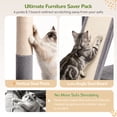 thumbnail image 5 of Globlazer 52" Multi-Level Cat Tree Tower with Extra Large Perch Platform and Scratching Posts, Hammock, Light Grey, 5 of 9