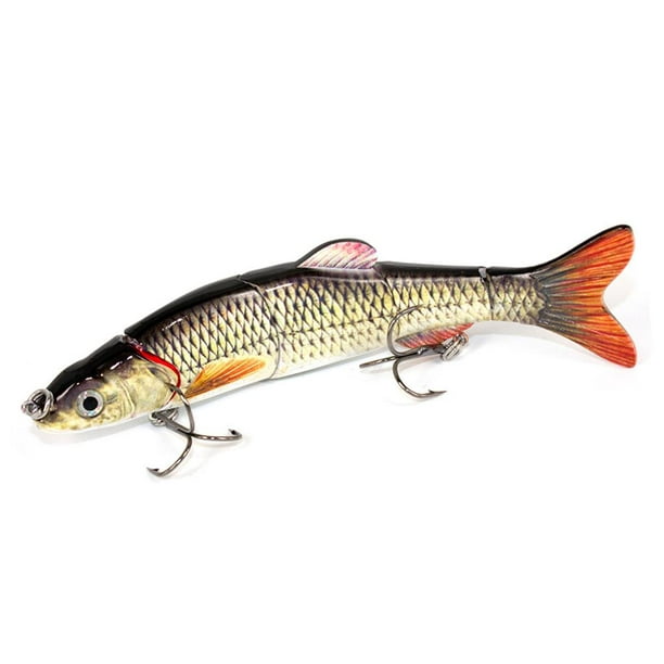 ruzhgo 5 sections 6.5/16.5cm Fishing Lure Crank Bait Swim Bait Bass Shad  Dace Fishing Tools No.2