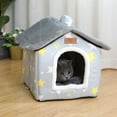 thumbnail image 4 of Cozy Washable Cat Bed Soft Pet For Indoor Cats Warm Comfortable Kitty Bed With Removable Cover, 4 of 5