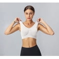 thumbnail image 3 of Rosvigor 3 Pack Plus Size Sports Bra for Women Seamless Wirefree Bras Women Comfort Bra with Removable Pads, 3 of 7