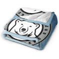 thumbnail image 2 of Bowdoin College Logo Fleece Blanket, Very Soft Microfiber Flannel Blanket for Couch Warm and Cozy for All Seasons, 2 of 6