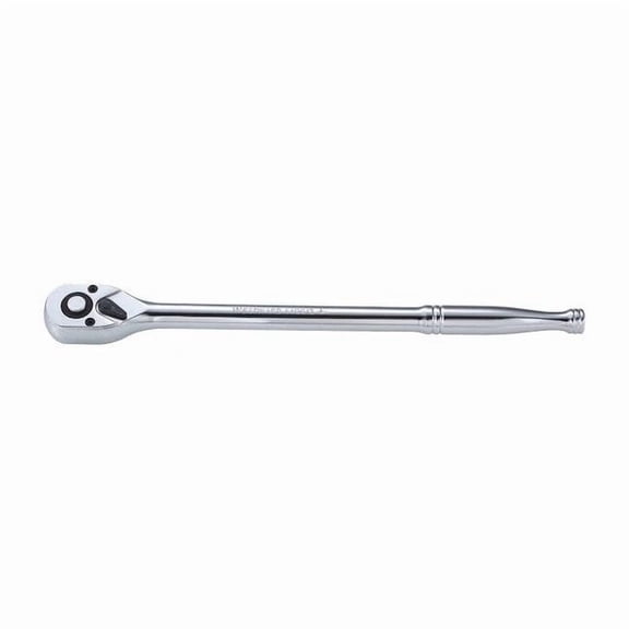Westward 3/8" Drive 72 Geared Teeth Pear Hand Ratchet, Chrome 440G13