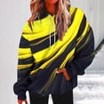 thumbnail image 2 of VEKDONE Women's Long Sleeve Hoodie Sweatshirts 2025 Clearance Sale Trendy Print Long Sleeve Pullover with Pockets Teen Girl Oversized Loose Fit Blouse Yellow S, 2 of 5