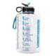 thumbnail image 1 of Botella de agua grande de 3,7 l Hidratación con recordatorio de marcador de tiempo motivacional???Blanco??‰ LingWen 8390605177217, 1 of 1
