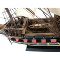 thumbnail image 2 of Handcrafted Model Ships Black-Prince-26-White-Sails Wooden Ben Franklins for Black Prince & White Sails Limited Model Pirate Ship - 26 in., 2 of 2