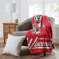 thumbnail image 2 of The Northwest Group  Wisconsin Badgers 50" x 60" Signature Raschel Plush Throw Blanket, 2 of 2