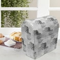 thumbnail image 3 of Charcoal Grey Stand Mixer Cover, Simple and Handmade Like Brush Strokes Scratched Scribbled Look Paintbrush Art, Kitchen Appliance Organizer Bag Cover with Pockets, 5 Quarts, White, by Ambesonne, 3 of 4