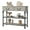Gray, variant on Yesurprise 43" L Console Table with 2 Drawers and 3 Tier Shelves Hallway Table Home Furniture for Living Room Foyer Bedroom