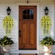 thumbnail image 1 of Simulated Fake Flower Wall Hanging Outdoor Garden Hanging Basket Decoration, 1 of 6