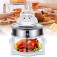 thumbnail image 3 of 17L Air Fryer Glass Infrared Convection Oven Roaster Glass 360 Heating Cooker 110V-120V 1200W-1400W 15.35*12.99in for Home Kitchens, Restaurants, Family Gatherings, 3 of 9